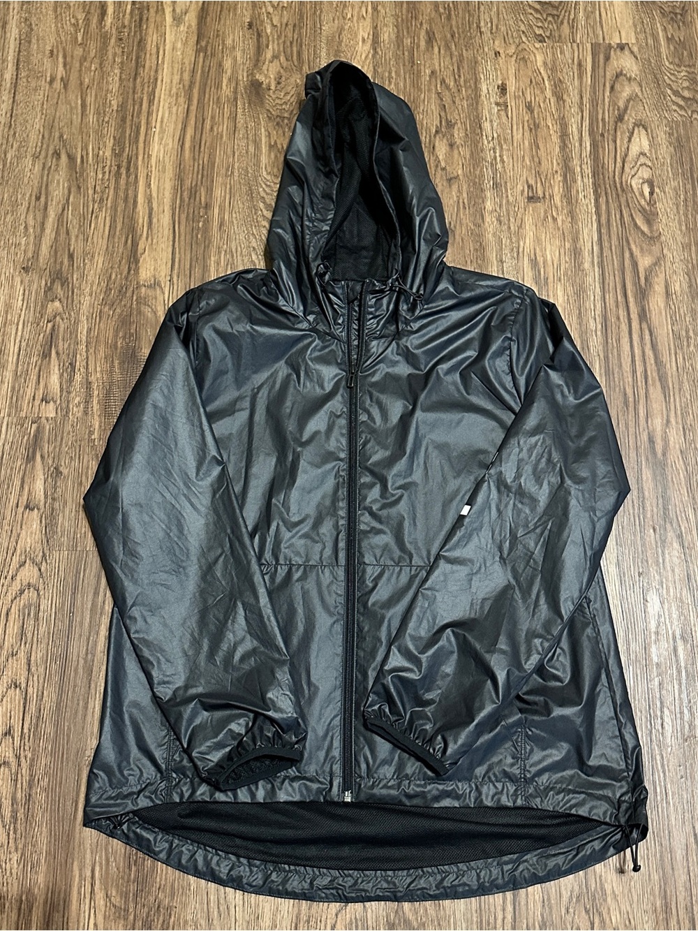 adidas Black Hooded Windbreaker Jacket